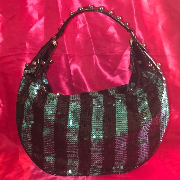 Betsey Johnson Handbags - Rare Vintage Betsey Johnson Sequence Hobo Bag
